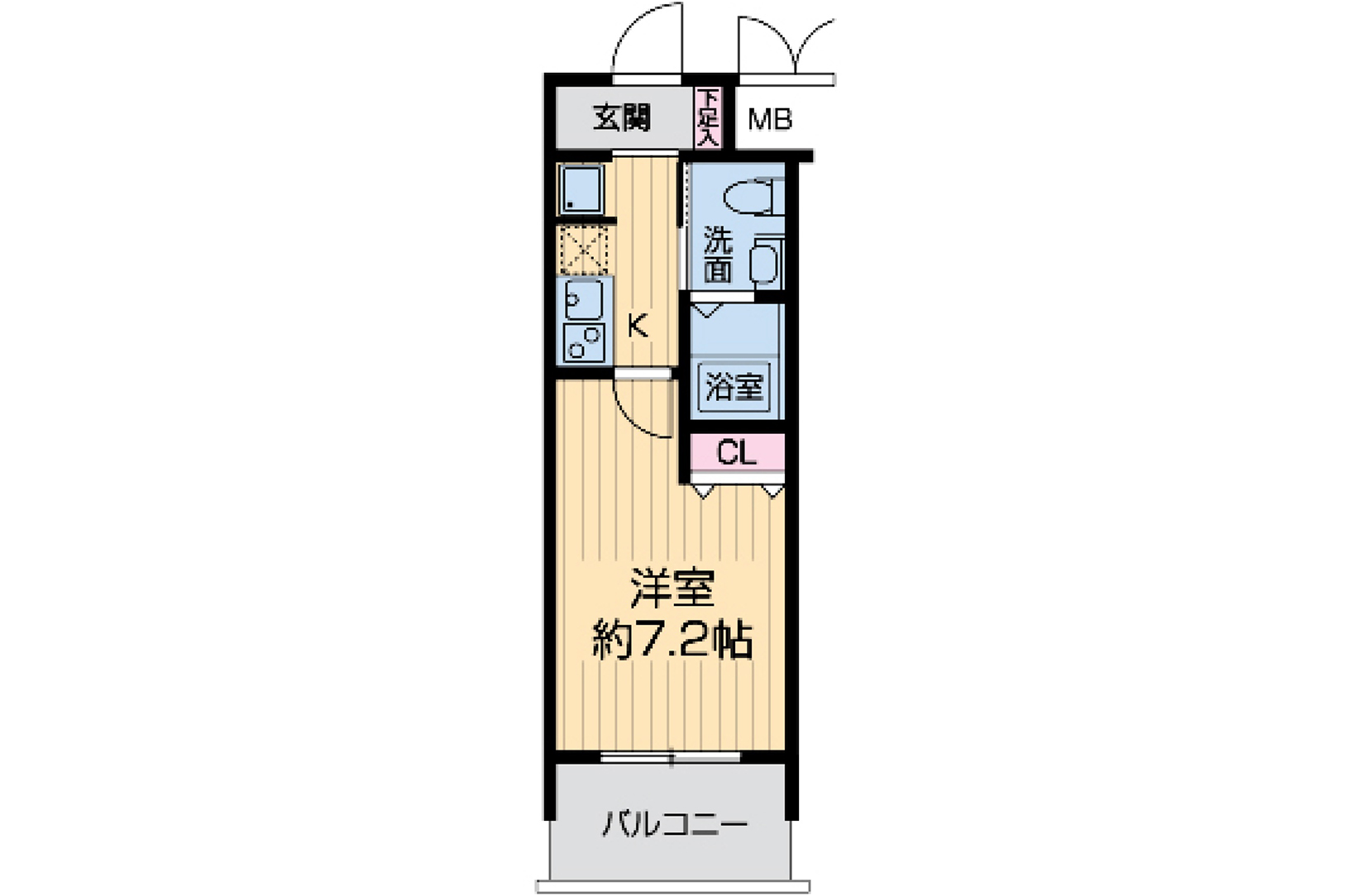 城東中央　Ｃタイプ間取り