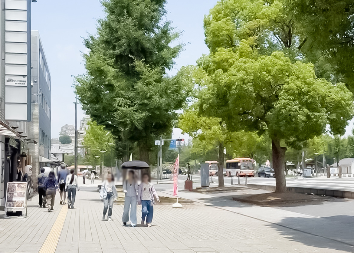 姫路城の風景