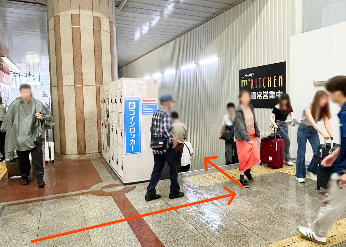 ポートライナーから阪神電鉄に乗り換え3