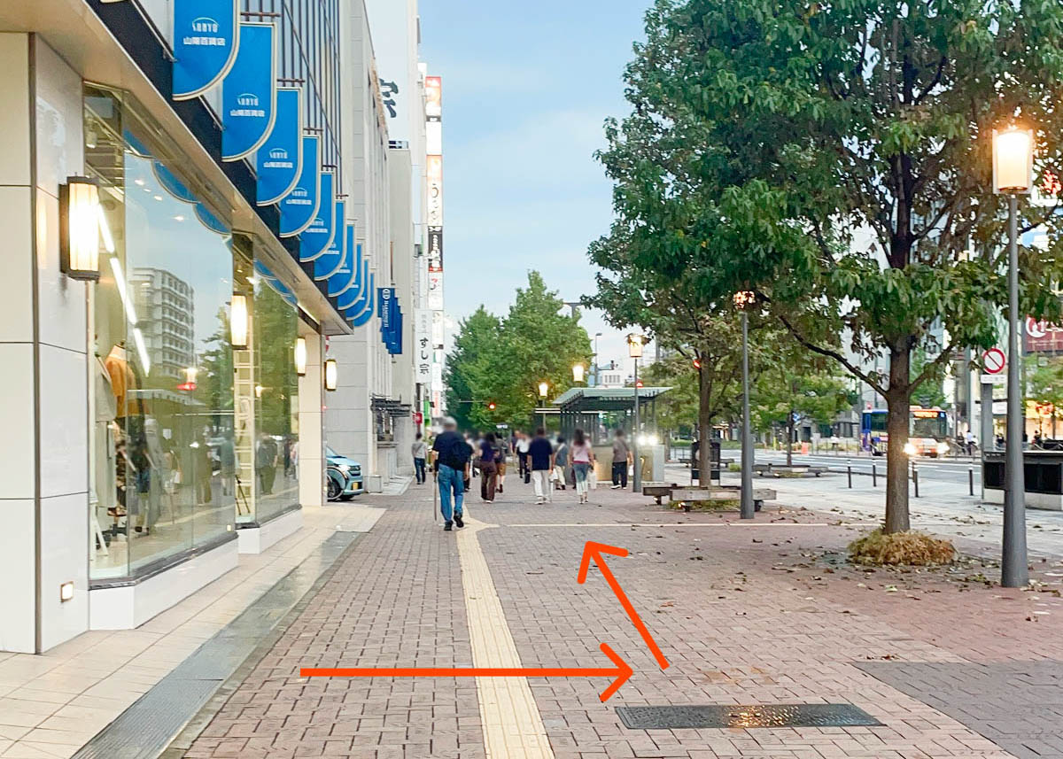 姫路に到着後 姫路城までの道のり3