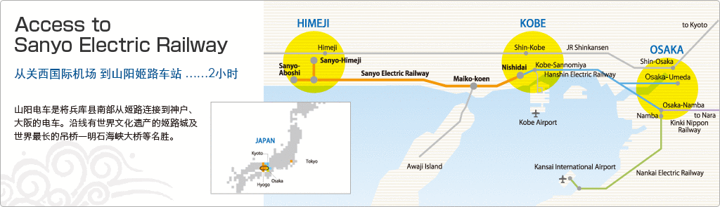 Access to Sanyo Electric Railway