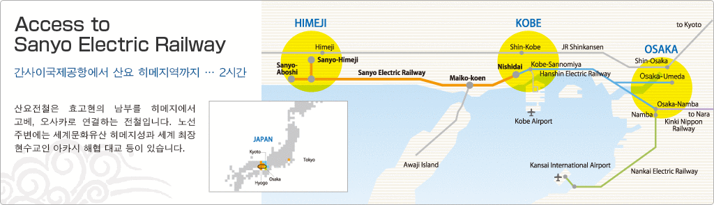 Access to Sanyo Electric Railway