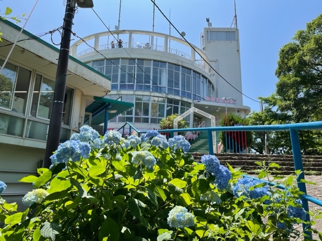 到【須磨浦山上遊樂園】（須磨浦公園站）看繡球花、坐爬坡軌道車！