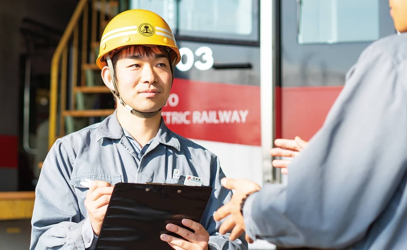 技術部スタッフ 車両 社員インタビュー 山陽電車 新卒 キャリア採用情報