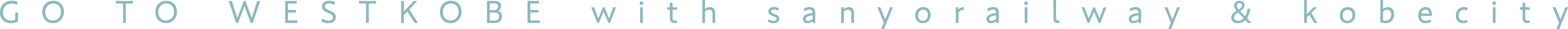 GO TO WESTKOBE with sanyorailway & kobecity